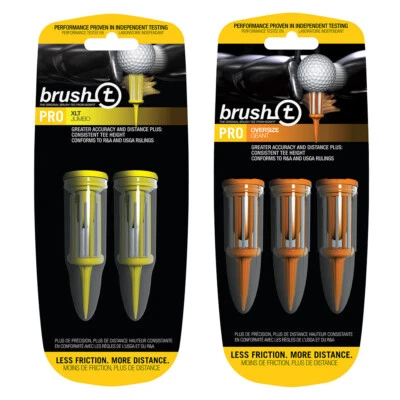 NEW Bonfit Brush T Plastic Golf Tees - Choose Length & Quantity!