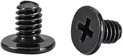 uxcell M2x3mm Phillips Screw Fastener Black 3.8mm Dia Screw Head for Laptop PC TV Fan Audio Switch 100pcs