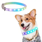 Led Dog Collar USB Rechargeable Lighted Collar Band Pet Collars