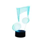 Light Transmittance Music Note 3D LED Lights 7-Color Acrylic Visual Touch Lamp