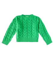 [Stella McCartney Kids] Stella McCartney Kids Cable-knit sweater Y 4 green
