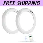 Smart LED Ceiling Lights with Motion Detection - Set of 2, 3 Colors Available