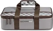 Rachael Ray Lasagna Lugger, Thermal Insulated Casserole Carrier for Hot or Cold Food, Lugger Tote for Pockluck, Parties, Picnic, and Cookouts, Fits 9" x 13" Baking Dish, Sea Salt Grey