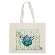 Canberra Raiders NRL Canvas Tote Carry Shopping Grocery Bag