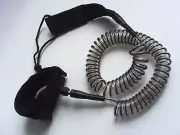 New Surfboard Longboard Leash 11' Coiled Stand UP Paddle Board Leash SUP - Black
