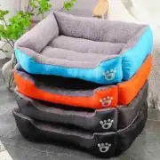 Pet Large Dog Bed Warm House Candy-Colored Square Nest Pet Kennel for Small Medi