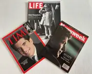 Set of 3 Magazines John F. Kennedy, Jr Death - Life, Time, Newsweek