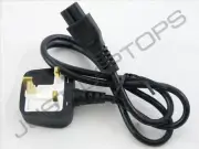 New Genuine Original Dell 0.8M Cloverleaf Mains Lead Power Cable Cord UK Plug