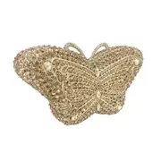 Nevenka Butterfly Clutch Women Crystal Evening Bags Wedding Party Rhinestone Handbags-2