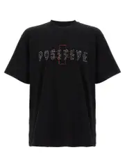 [44 Label] 44 Label-Plus Minus T Shirt Bianco/Nero-Uomo M