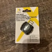 High speed SD/SDHC/MicroSD Reader/Writer. PC/MAC compatible - NEW
