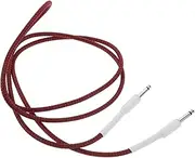 GALPADA Braided Guitar Cable Noise Reduction Electric Guitar Connection Cord for Amp Flexible Design Red and White Head for Sound Quality