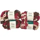 New NOME Filati di Florence 10 Ply? Wool Yarn 100% Polyester 4 x 50g Pink Brown