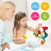 Baby Bath Toy Wall Sunction Cup Track Water Games Children Bathroom Monkey Cater