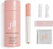 Jill Dermaplane Razor Starter Kit for Women | Facial Hair Removal Dermaplaning Kit Includes 1 Jill Wand, 2 Dermaplane Razors for Sensitive Skin & Cleaning Cloth | Magic Oil Wipes Not Included