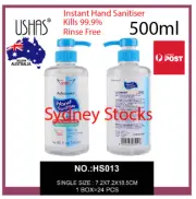 4×500ml Hand Sanitizer ANTI-BACTERIA KILLS 99.9% GERM SANITISER 68% ALCOHOL GEL