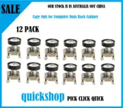 Rack Mount Server Cage Nuts for Computer Data Rack Cabinet 10mm Long 12 Pack