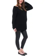 NOM Maternity Odette Maternity + Nursing Sweater L NoColor