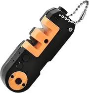 Outdoor Multi-Purpose Cut Sharpener - Portable Pocket Sharpening Tool Cut Sharpener - Foldable Cut-Resistant Survival Tool Outdoor Supplies with Light for Hiking & Fishing