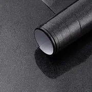 Arthome Shiny Black Paper,40x310cm Self Adhesive Wallpaper Waterproof Gloss PVC Vinyl, Oil Proof Vinyl Paper for Furniture Cover Surface,Countertop,Kitchen,Shelf Liner…