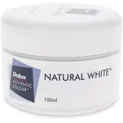 5 X Dulux 100ml Natural White Sample Pot