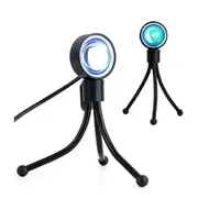 2PCS Night Light Lamp Sunset Sun Rainbow Projector Atmosphere USB LED For Room