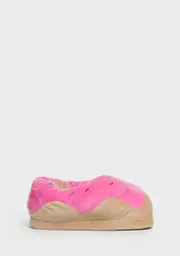 [OOOH YEAH SOCKS] Donut Judge Me Fuzzy Slippers