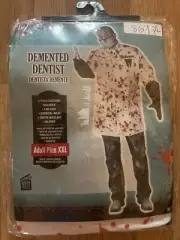 Demented Dentist Adult XXL Male Halloween Costume New
