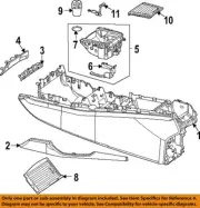 MERCEDES OEM 20-21 GLE350 Console Console-Front Cupholder 1678109903