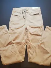American Eagle Size 000 Short 23W Khaki Jegging Jean Next Level Stretch Uniform