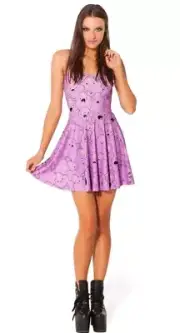 Black Milk Dress Adventure Time Lumpy Space Princess Womens Small NWT Skater