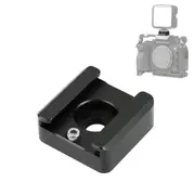 Aluminum Cold Shoe Mount For Microphone Or Flash Light - Black