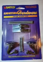 SATCO Double Swag Hook Kit - S70/451 - Antique Brass Finish - NIP