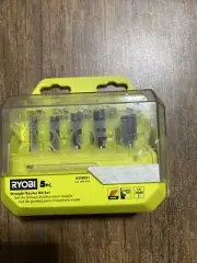 Ryobi 5 Piece Straight Router Bit Set A25RS51 1/4 inch shank