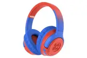 Moki Mixi Kids Volume Limited Wireless Bluetooth 3.5mm Headphones Blue Red