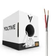 Voltive 16/2 Speaker Wire - CL3 - In-Wall/Direct Burial - OFC - 250ft - White