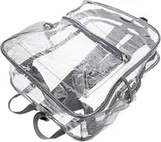 [CATIEBYE] Backpack for Women Heavy Duty Pvc School Bag Mesh Pockets for Workplace Travel
