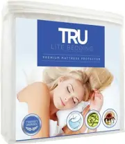 TRU Lite Bedding Waterproof Mattress Protector -Hypoallergenic Dust Mite Cover
