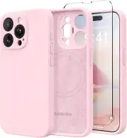 APPLE iPhone 14Pro 6.1 in. Original Silicone Phone Case MagSafe chalk pink (NEW)