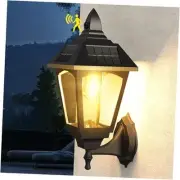 Motion Sensor Outdoor Light Fixture, 16 Inch Dusk to Dawn Solar Lanterns,
