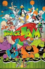 NOS Space Jam Classic Poster 22”x34” Trends Poster Looney Tunes Bugs Martian