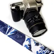 Japanese Wave Strap-The Great Wave Camera Strap-Double Padded Comfortable Camera
