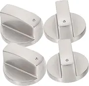 [LIFKOME] 4Pcs Gas Stove Control Knobs Burner Knobs for Gas Range Durable Replacement Knobs for Kitchen Cooktop and Oven Easy Installation and