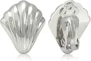[Silvershake] 13X9mm or 15X10mm White Gold Plated 925 Sterling Silver Oval Shape Clip on Earrings Jewelry for Women