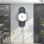Modern Wood Metal Silent Decoration Wall Clock Battery Operated Non-Ticking for