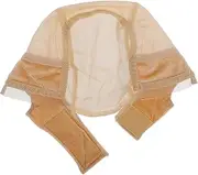 Holibanna Velvet Wig Headband Wig Cap Braided Wigs Hair Accessories for Women Cap for Wigs Bald Cap Blad Cap Weaving Dolls Hair Weaving Supplies for Dolls Hair Nets for Women Beige Lace