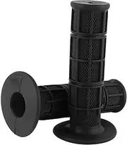 Universal Motorcycle Handles Grips, Non Slip Silicone Motorcycle Grips Motorcycle Accessories Parts 1 Pair of 22mm 7/8" Handlebar for Most Motorcycle Bicycles(Black)