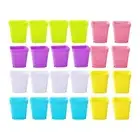 24Pcs Window Box Planter Plant Holder Flower Pots for Yard Railing Home