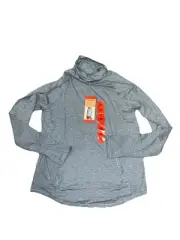NWT Women's Blue EDDIE BAUER Funnel Neck Stretchy Active Top Size XL