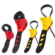Belt Wrench 6/8 Inch Oil Filter Spanner Strap Opener Adjustable Water Pipe